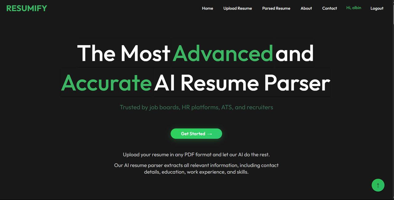 Resumify - AI Resume Parser